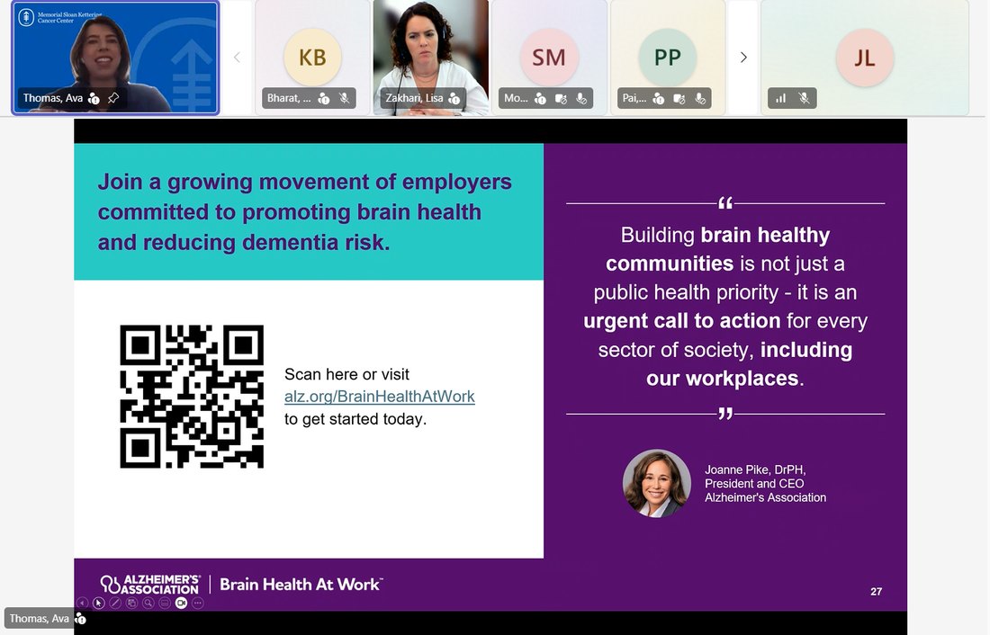 An Alzheimer's Association Community Educator presentation on dementia-friendly communities