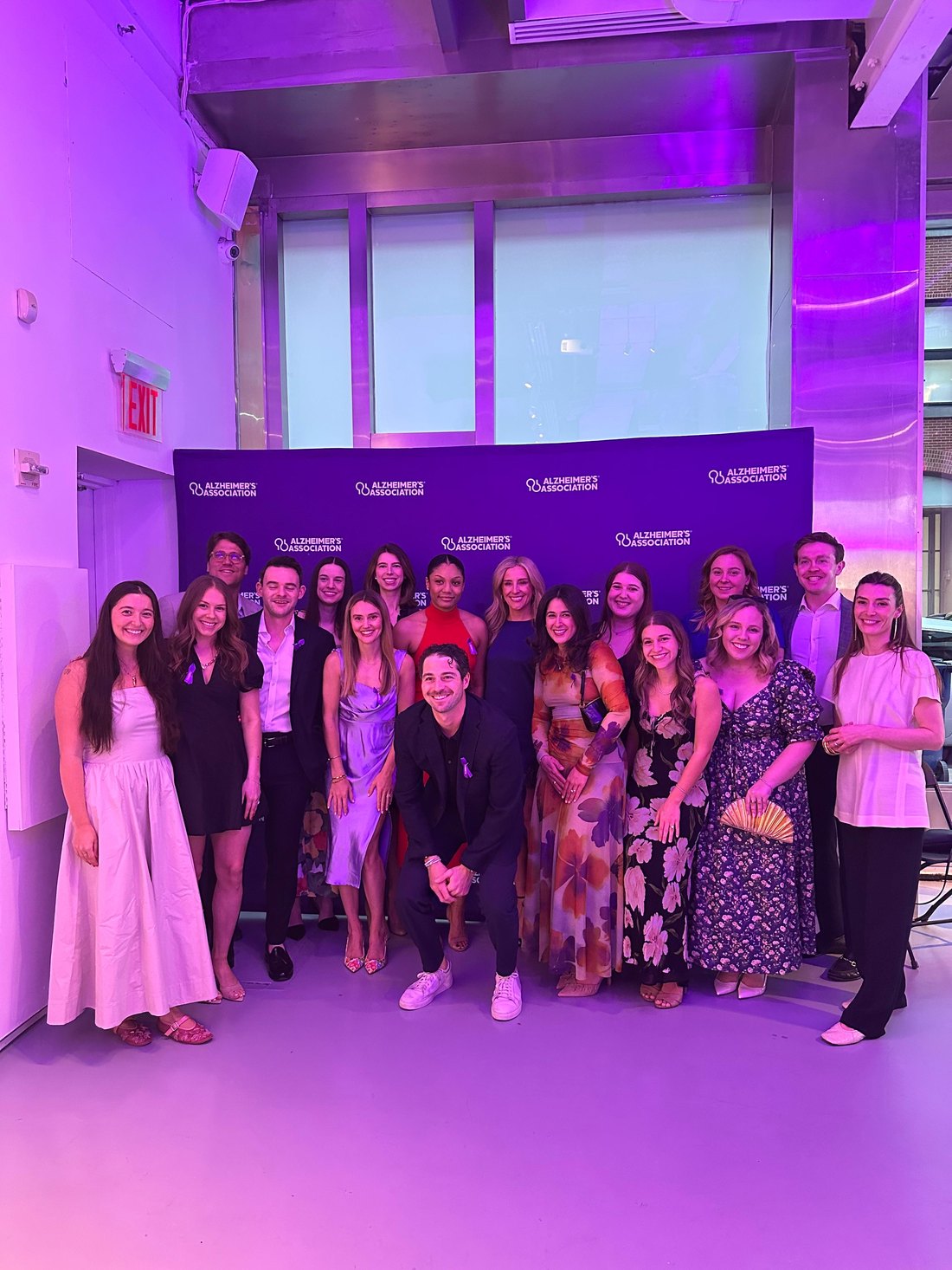 Alzheimer's Association Junior Board members and supporters at a gala