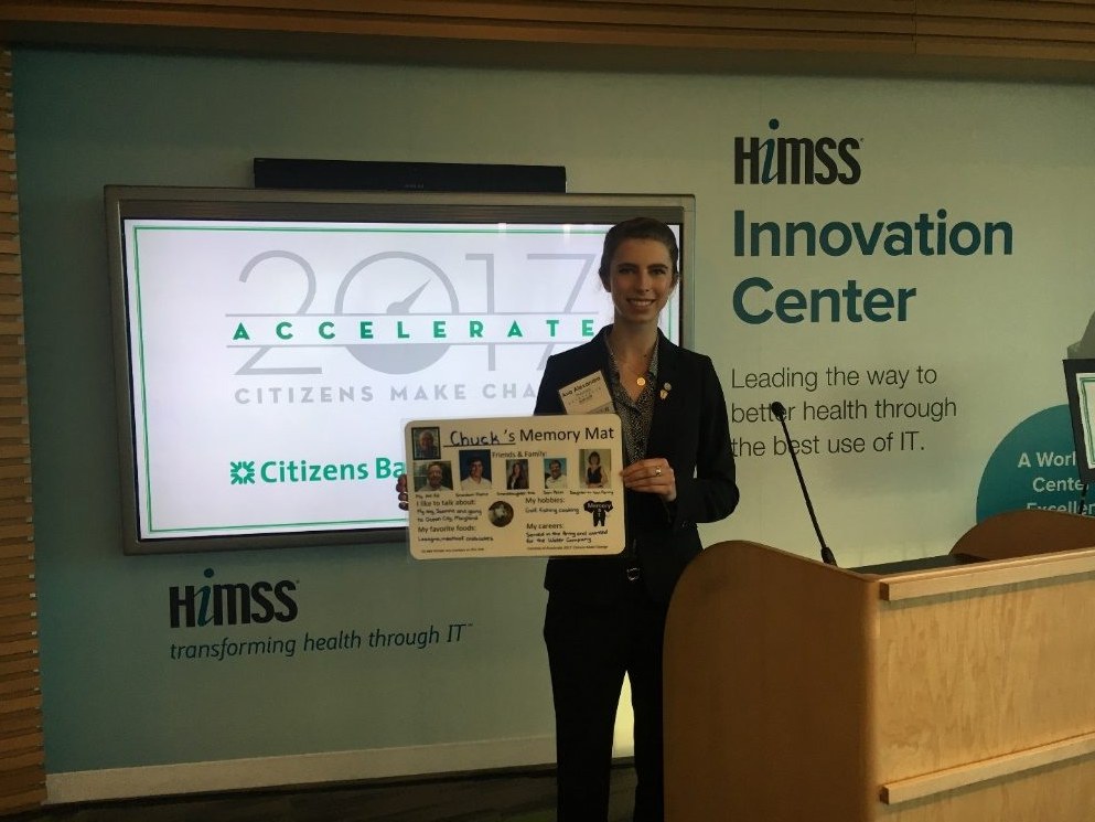 Memory Mat presentation board at Accelerate 2017
