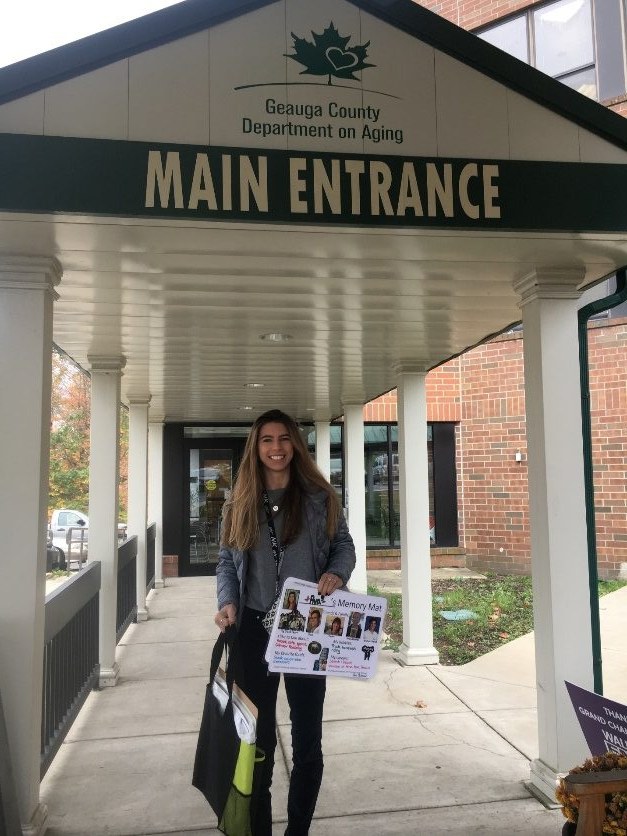 A Memory Mat workshop at the Geauga County Department on Aging