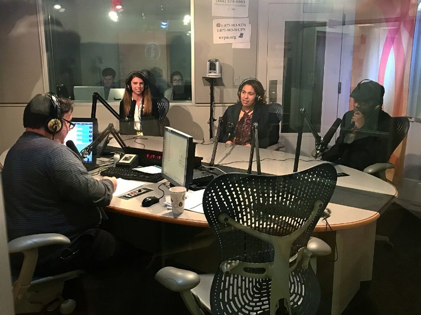 Inside the WCPN ideastream broadcast studio